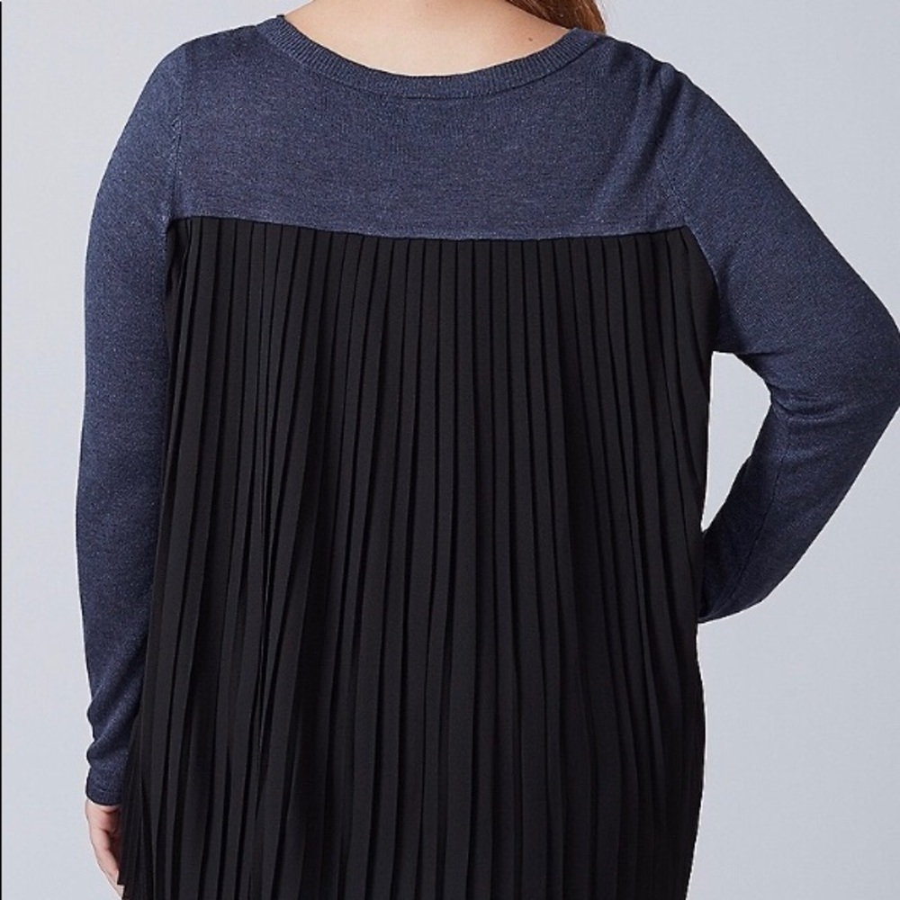 Pleated Back Sweater